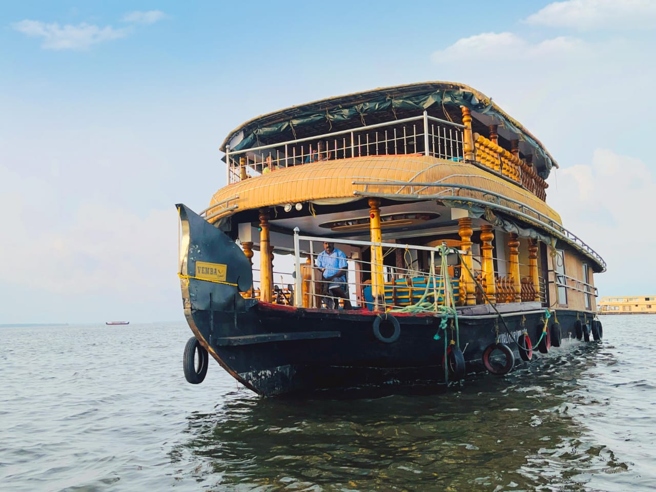 Traditional Kerala houseboat experience